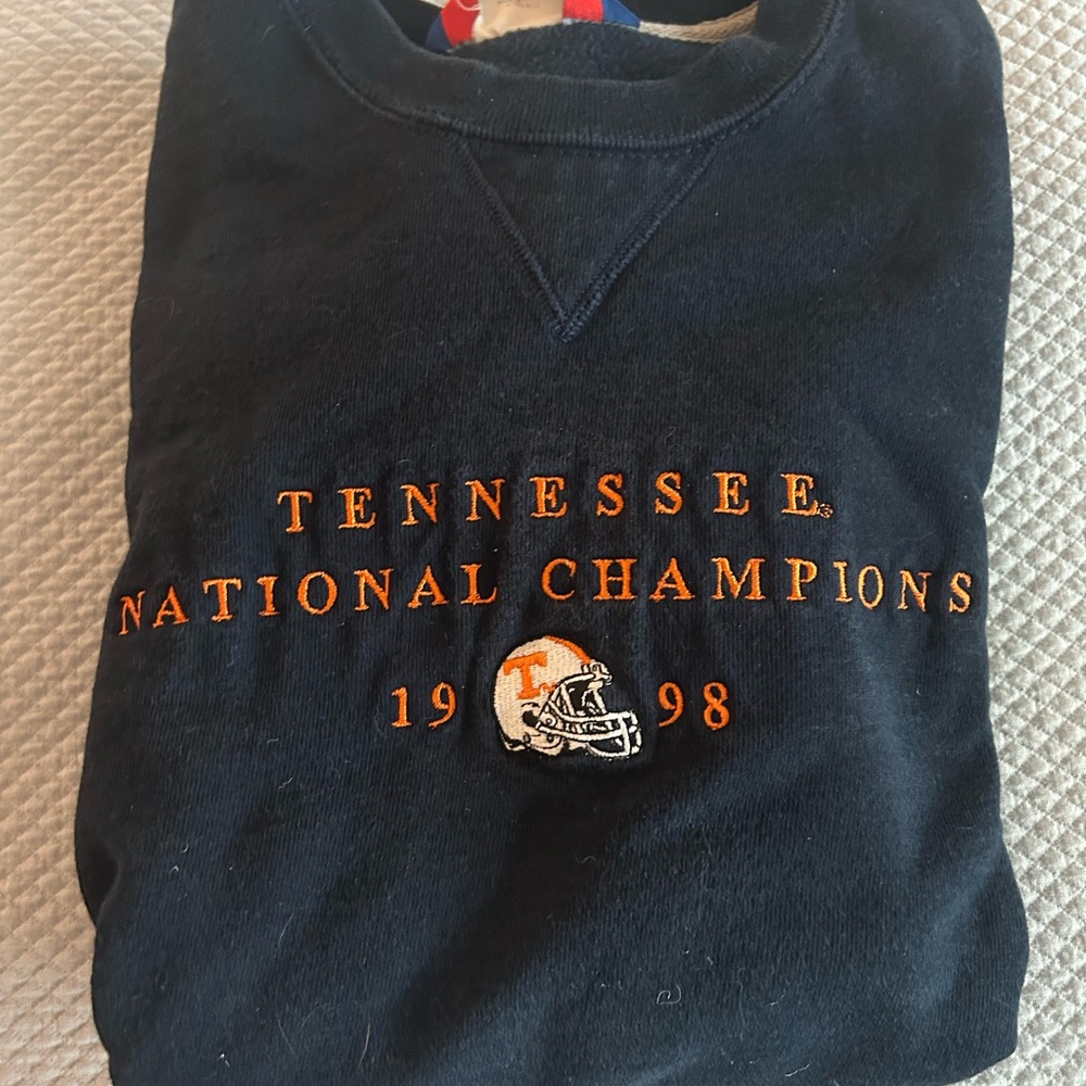 Champion Navy Tennessee National Champions Sweatshirt
